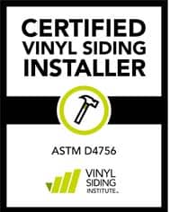 Ray's Siding is a Vinyl Siding Institute Certified Contractor